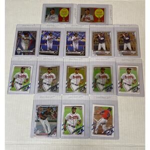 Cristian Pache 2021 Topps RC Lot of 15 Auto Braves Phillies 74C